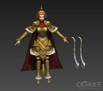 金甲女刀客