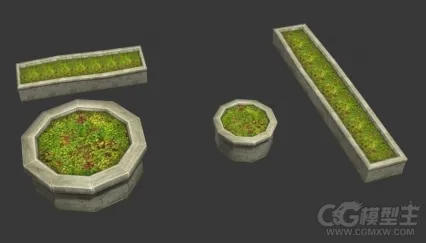 花圃3D模型