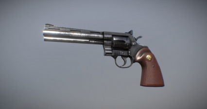 左轮手枪3d-colt-python-357