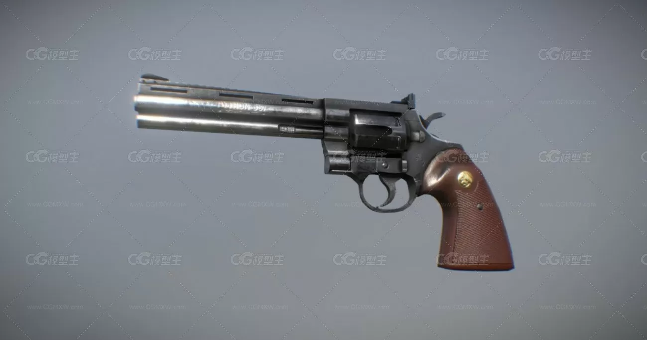 左轮手枪3d-colt-python-357-1