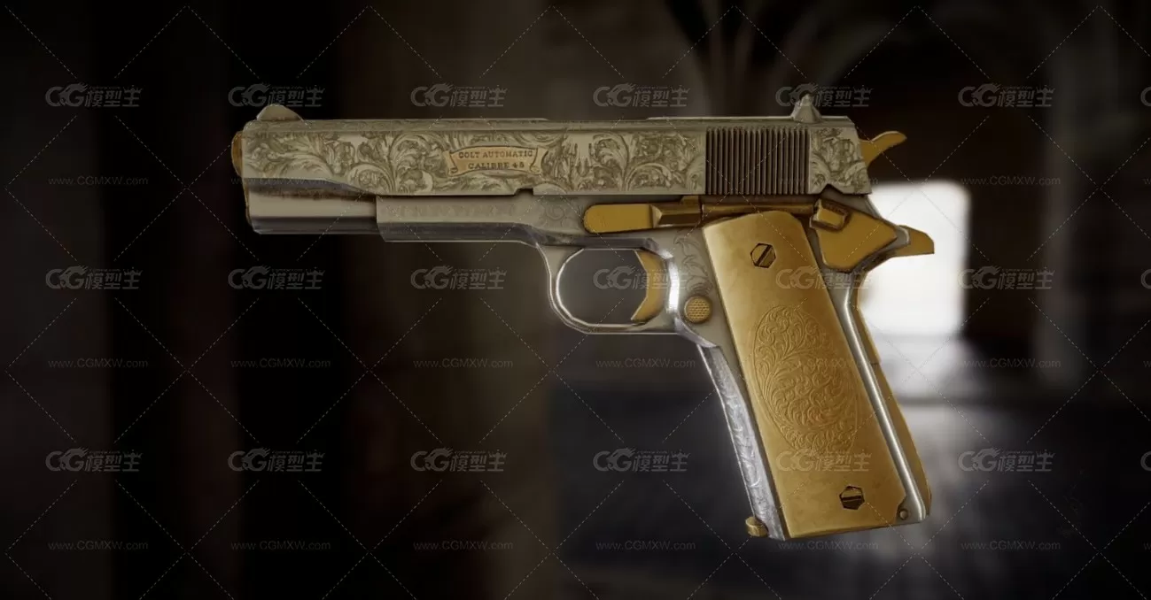 枪械世界 黄金柯尔特M1911-1