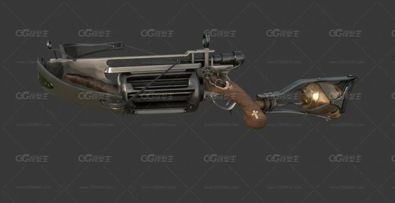 枪械世界 crossbow-revolver 机械连弩-1