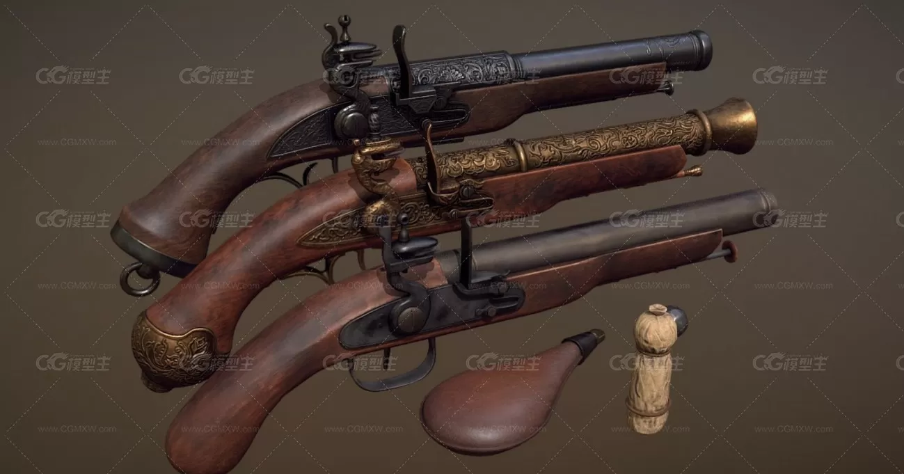 枪械世界 Flintlock Pistols 燧发枪-1