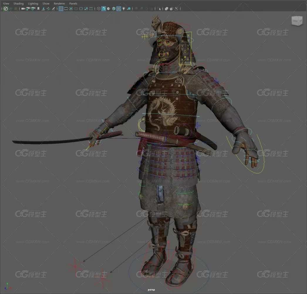 Samurai rigged and textured-1