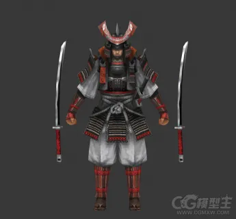 武士，忍者，游戏角色模型.