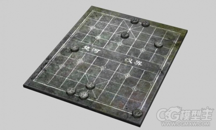 棋盘3D模型