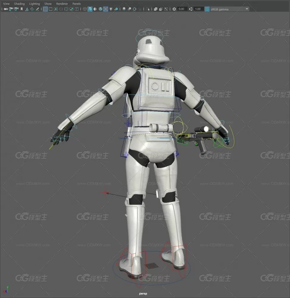 stormtrooper with gun (PROP) all rigged and textured-2