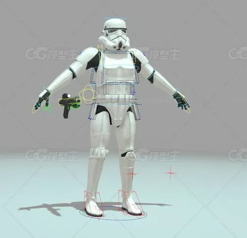 stormtrooper with gun (PROP) all rigged and textured-5