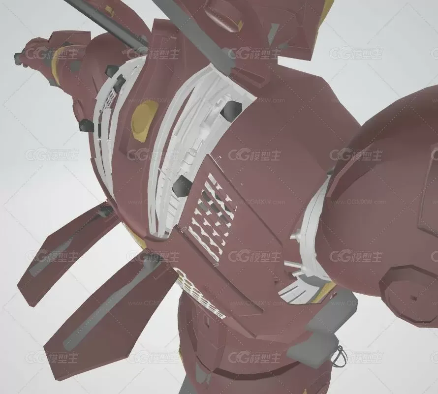 【3D模型】Iron Man Rigged，绑定动作的钢铁侠模型-6