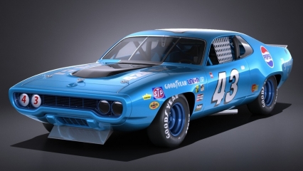 赛车天地 Plymouth Roadrunner NASCAR Richard Petty 1971