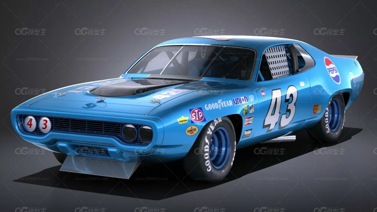 赛车天地 Plymouth Roadrunner NASCAR Richard Petty 1971-1