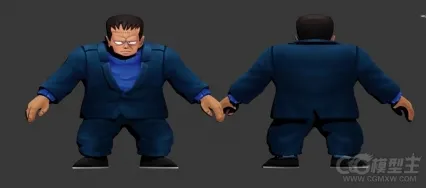 卡通男人 带绑定
