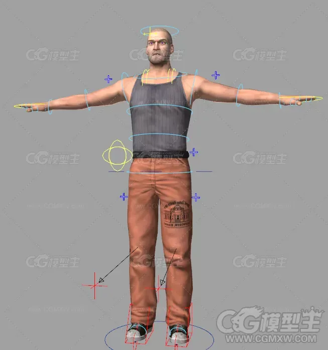 写实现代男人模型 有绑定动画-2