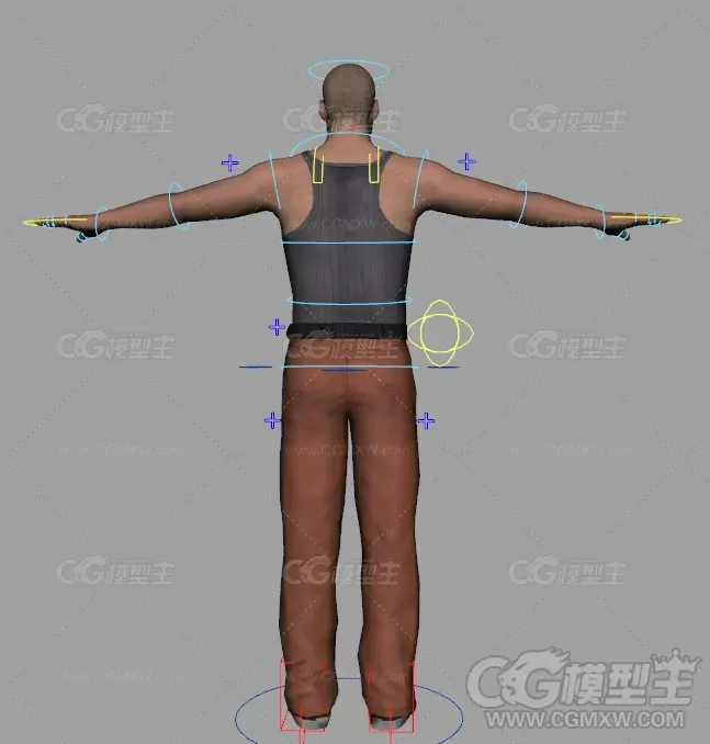 写实现代男人模型 有绑定动画-3