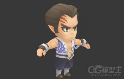 Q版男孩3D游戏模型