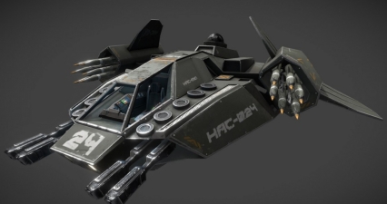 次时代战舰飞船 HAC - Heavy Assault Craft Fighter and cockpit