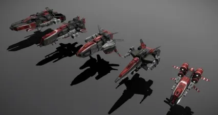 次时代战舰飞船 Pirate Clan Bloodskullls Fighter Kit