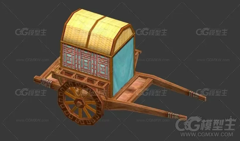 马车轿子3D模型-1