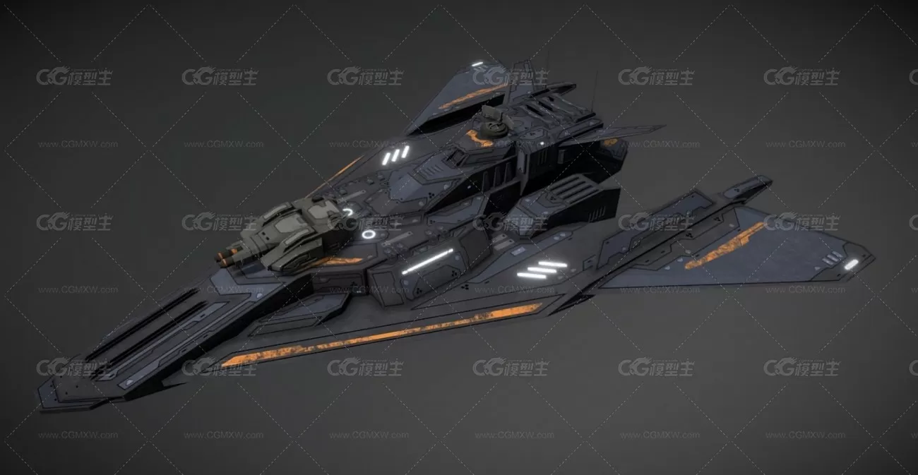 次时代战舰飞船 Scifi Frigate Outlaw-1