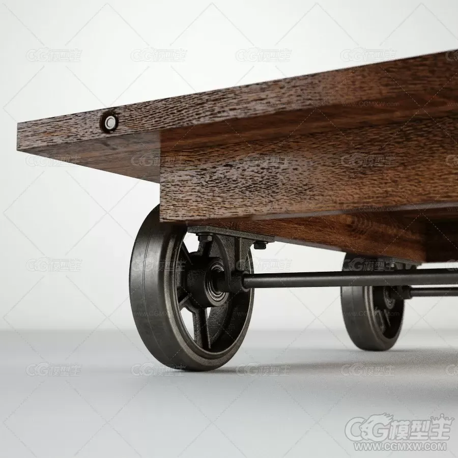 板车3D模型-4