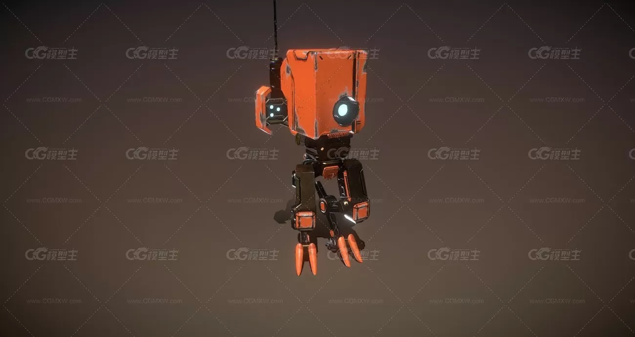 机甲时代 Orange Droid Robot-1