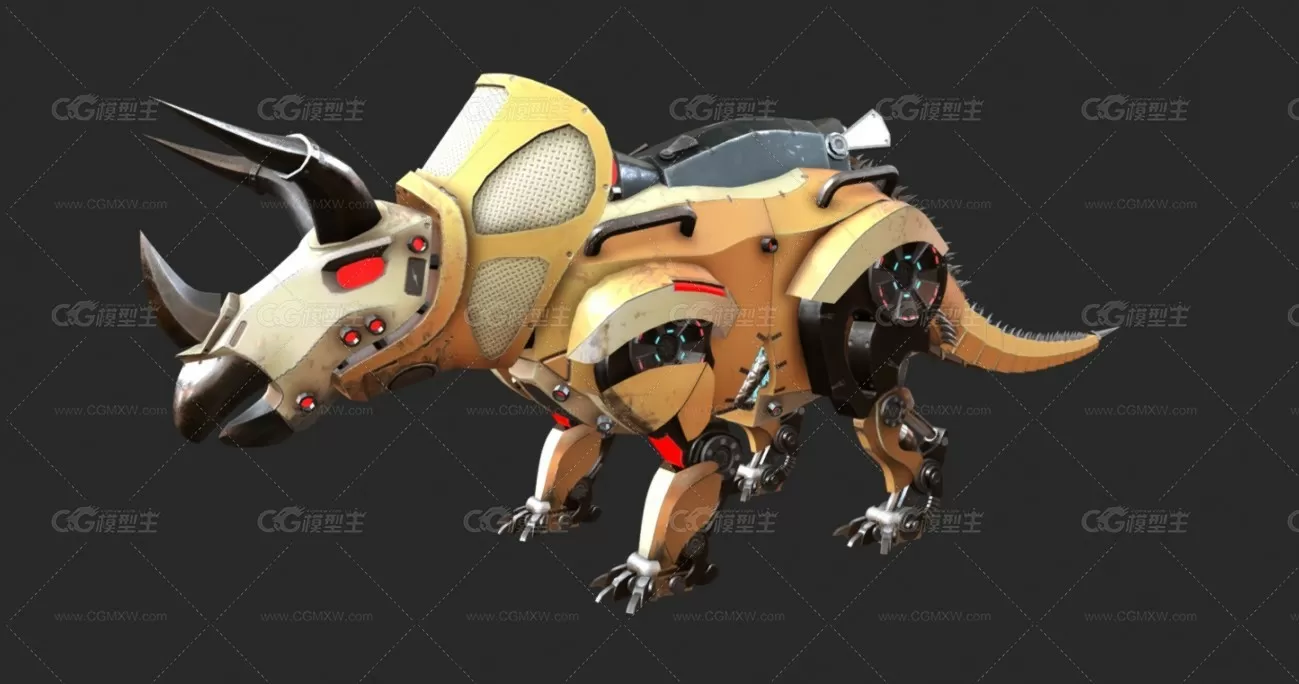 机甲时代 Mecha-Triceratops-1