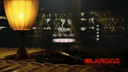 开篇 一组4个镜头 片头 创意 中国 古代 香案 古案 夜灯 毛笔 砚台 竹简 古文