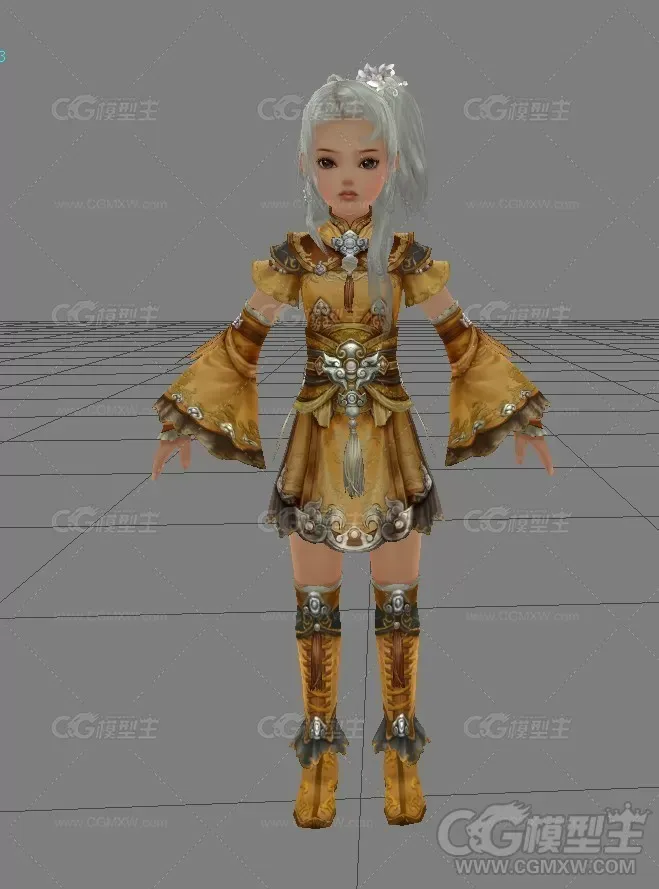 剑三小萝莉3D模型-1