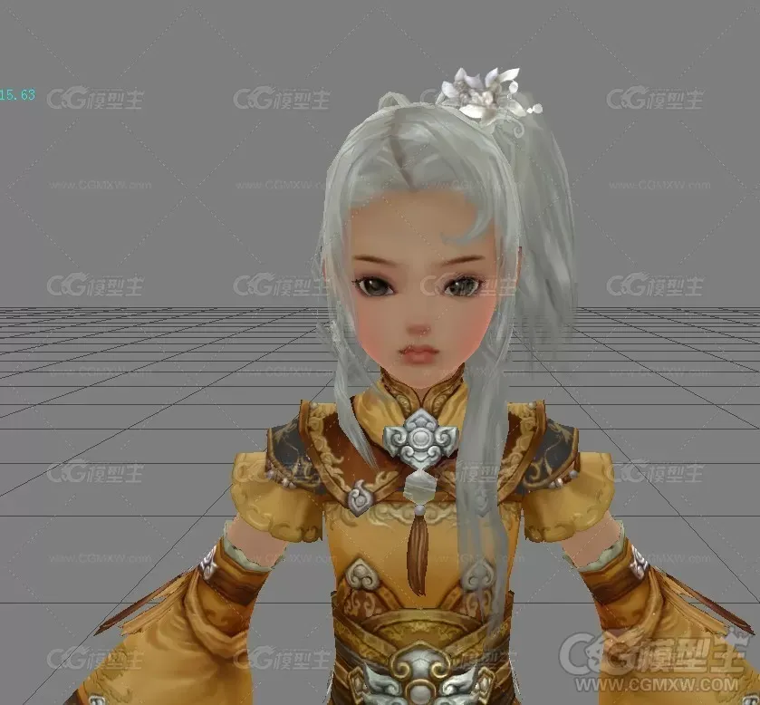 剑三小萝莉3D模型-2
