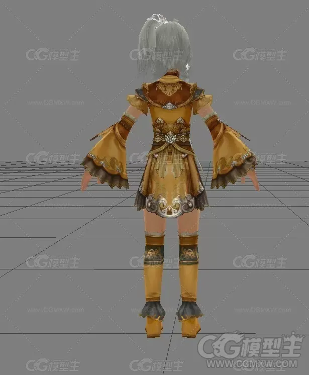 剑三小萝莉3D模型-3