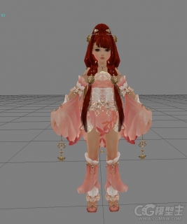 小美女3D游戏角色模型