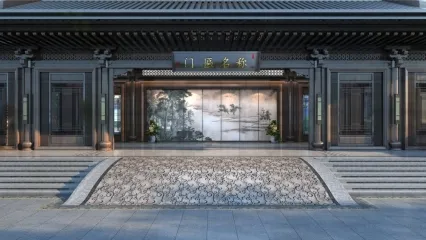 门头，古建，入户大门高精细场景