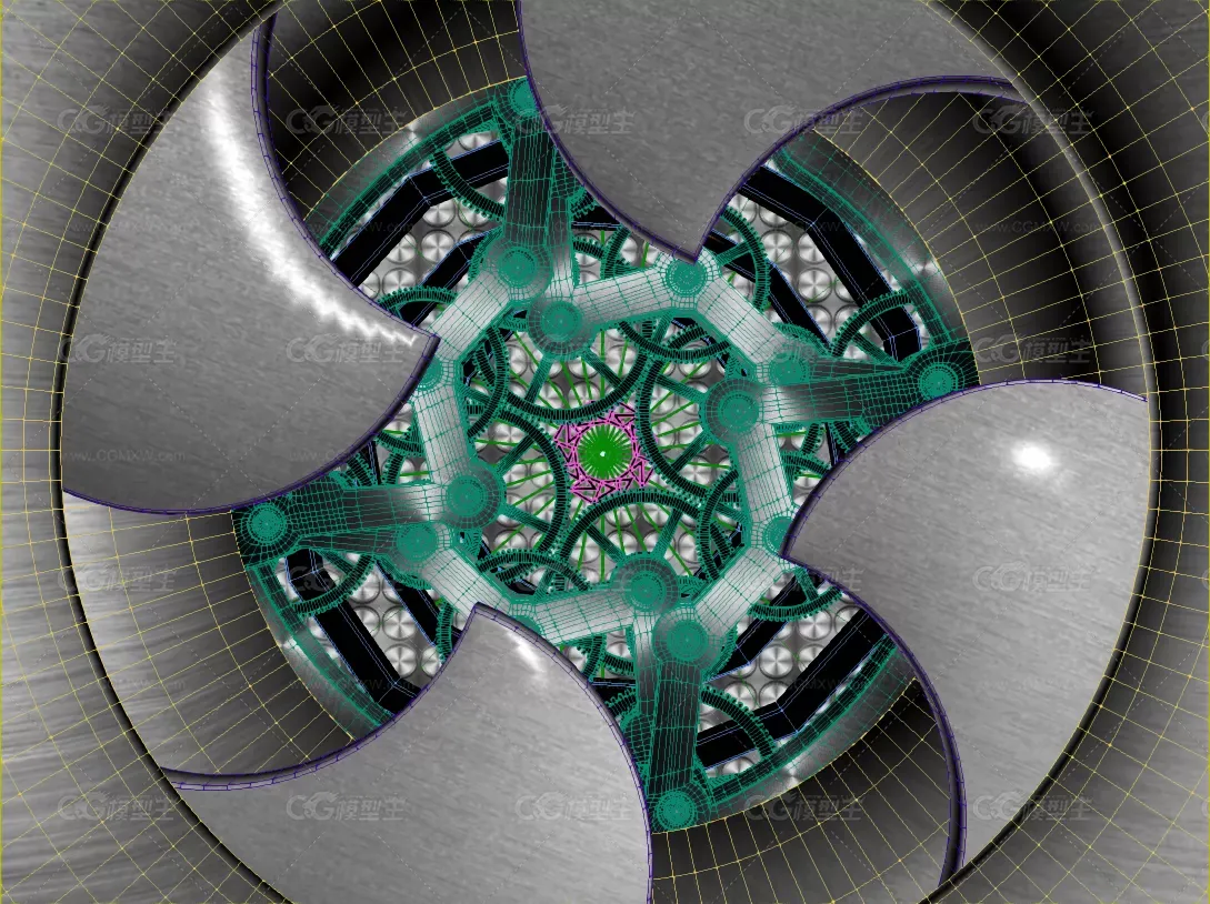 科幻机械，开门机械眼科幻动画场景-6