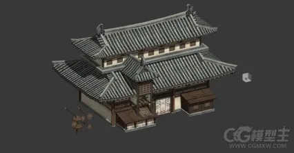 古代房屋建筑模型