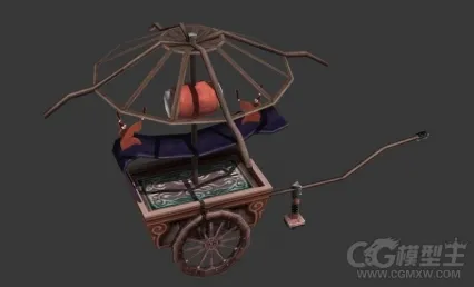 鼓车3D模型