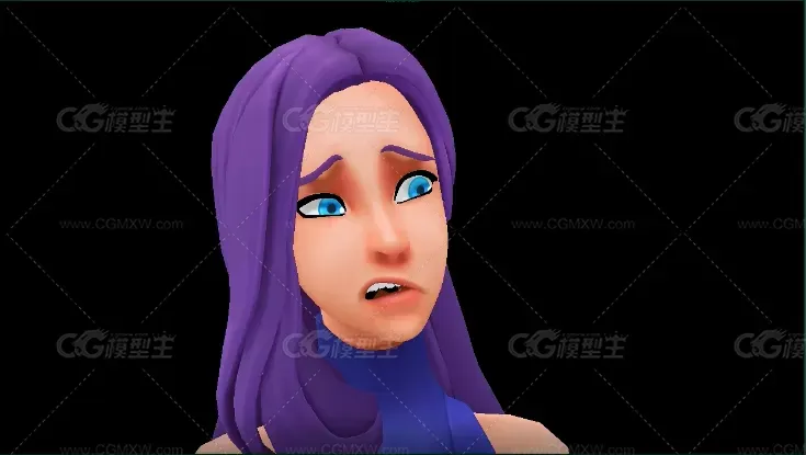 maya忍者女 带表情绑定-3