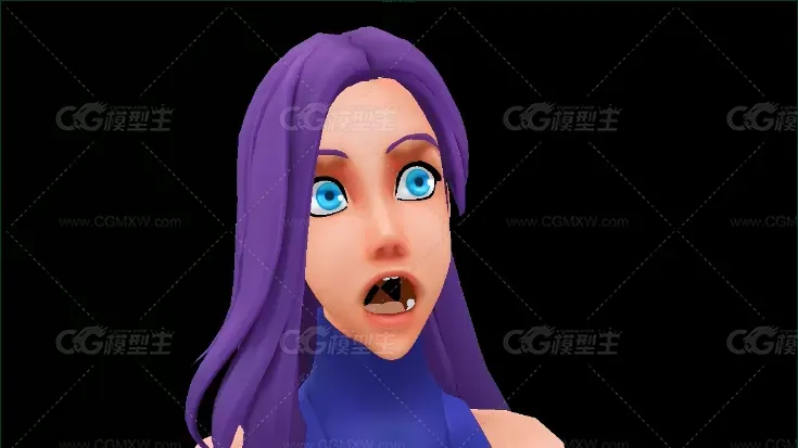 maya忍者女 带表情绑定-5