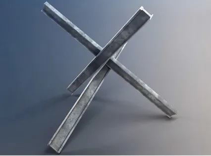 3D军事素材模型 军用沙滩拒马