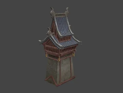 中式游戏古代建筑天阙王城 住宅雀楼
