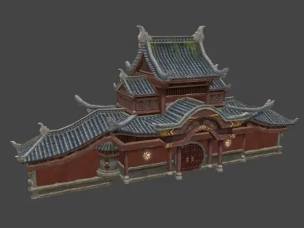 中式游戏古代建筑天阙王城 藩王封地住宅