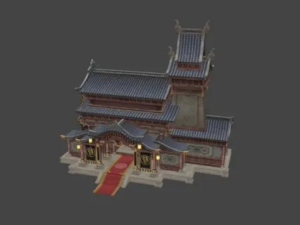 中式游戏古代建筑天阙王城 一品轩饭庄