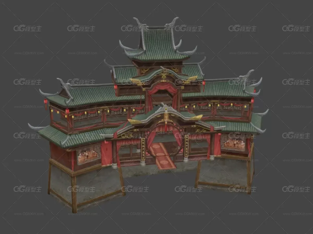 中式游戏古代建筑天阙王城 官营歌姬坊-1