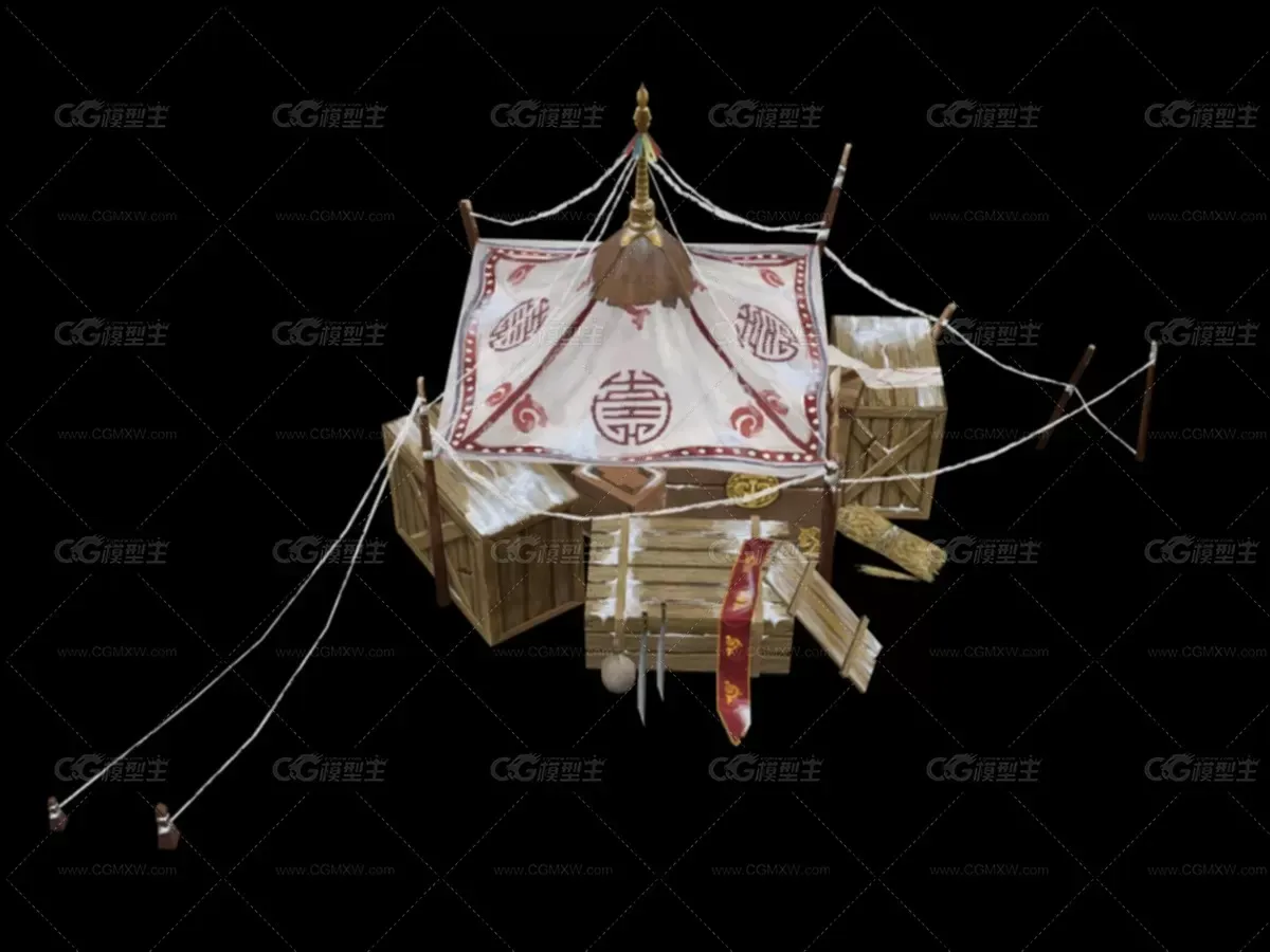 中式游戏古代建筑天阙王城 雪后后勤物资-1