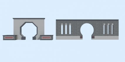 围墙 仿古墙 古建墙 花园墙 公园墙 园林墙