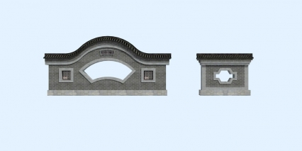 围墙 仿古墙 古建墙 花园墙 公园墙 园林墙