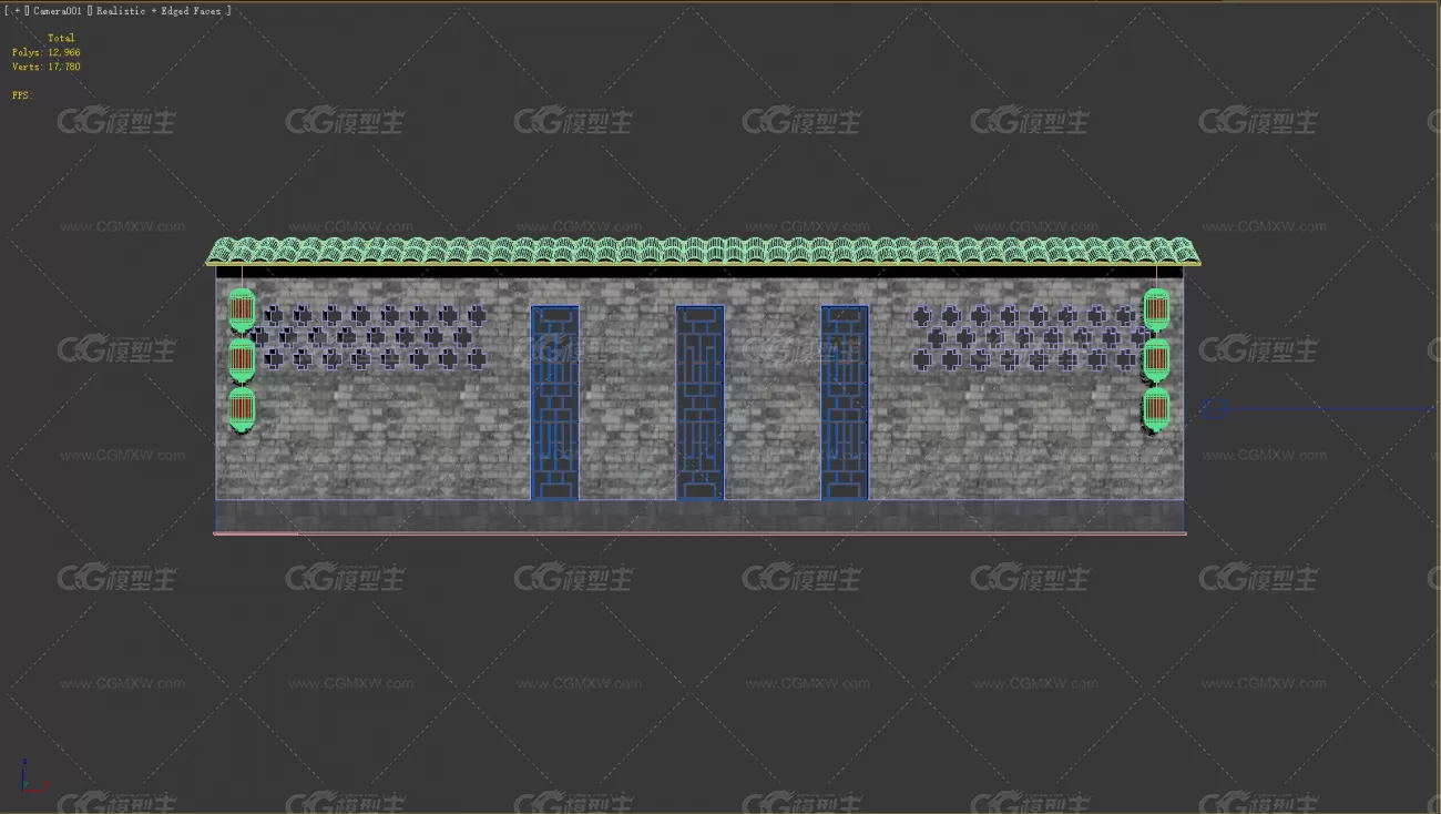 围墙 仿古墙 古建墙 花园墙 公园墙 园林墙-4