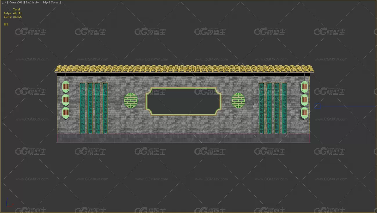 围墙 仿古墙 古建墙 花园墙 公园墙 园林墙-4