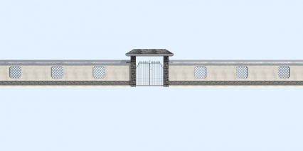 围墙 仿古墙 古建墙 花园墙 公园墙 园林墙