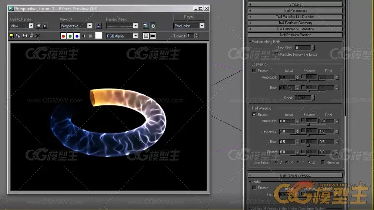 拖尾插件Ky_TrailPro 1.4_for_3ds_max_2017-2020-3