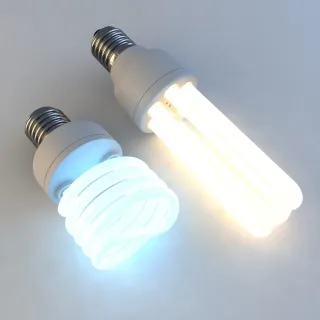 节能灯泡3D模型